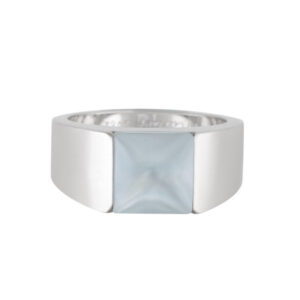 Cartier moonstone ring in 18k white gold