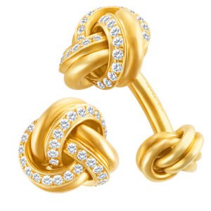 Tiffany & Co. Knot cufflinks with diamonds