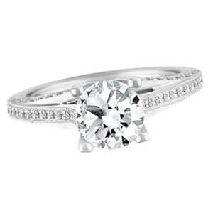 Diamond 0.43 cts total semi-mount