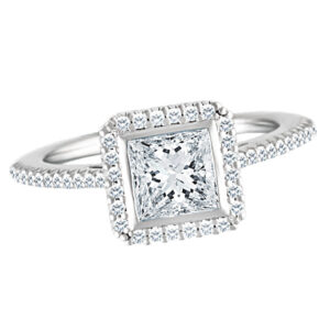 Ritani setting 18k white gold semi-mount 0.24 cts  Shown with center CZ not a Diamond