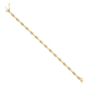 Diamond bracelet in 14k with app. 1 carat in diamonds