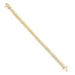 Diamond Tennis bracelet in 14k gold. 7.10 cts in diamonds (J-K color VS2/SI1 clarity)