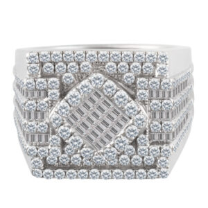 Pave Diamond Ring in 18k white gold. 2.00 carats in diamonds. Size 9