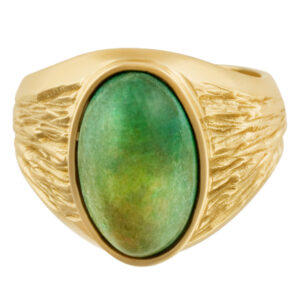 Opal Ring in 14k yellow gold