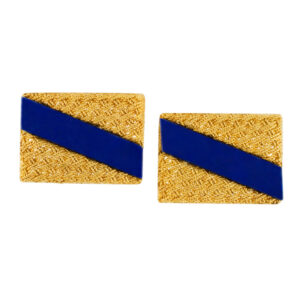 18K lapis cufflinks