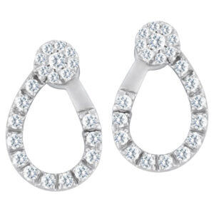 14k white gold earrimgs