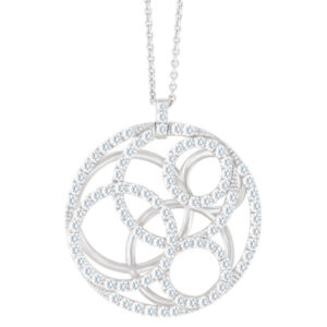 DE BEERS Atea pendant in 18k white gold