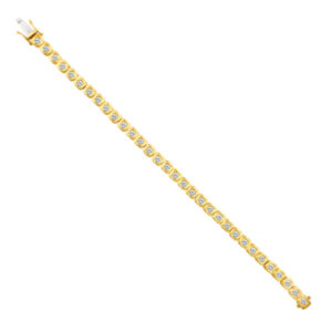 Diamond bracelet in 18k with over 3 carats in diamonds.