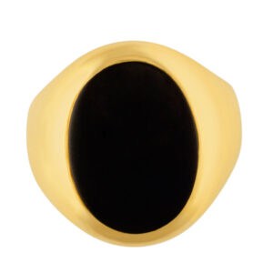 Tiffany & Co Onyx ring in 18k yellow gold