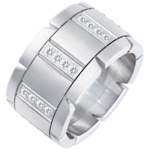 Cartier Tank Francaise ring in 18k white gold