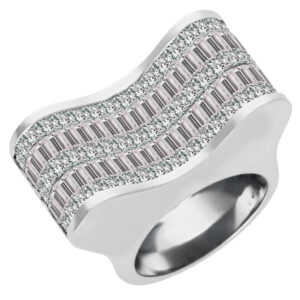 18k white gold diamond ring