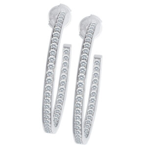 Cartier diamond hoop earrings