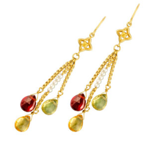 David Yurman Confetti drop 18k earrings