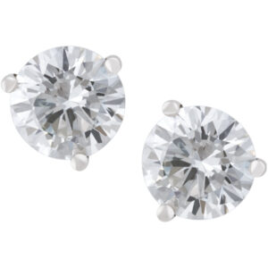 GIA Certified Diamond Studs - 1.18cts (I Color VVS-1 Clarity) 1.12cts (I Color SI-2 Clairty)