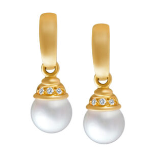 Mikimoto 18k pearl earrings