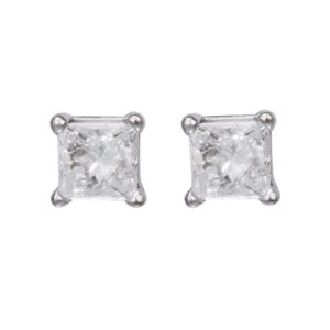 Diamond studs  in 14k white gold