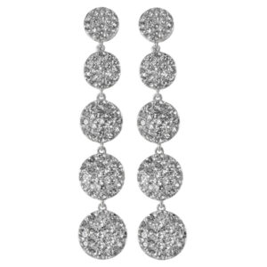 18k white gold and diamond earrings