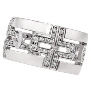 Bvlgari Parentesi Demi ring in 18k white gold