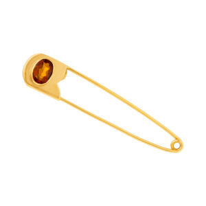 Baby safety-pin in 18k