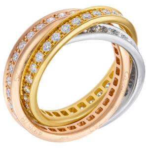 Cartier Trinity Rolling Ring With Diamond