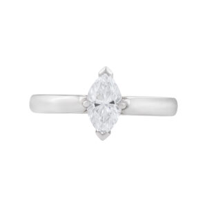 Tiffany & Co. Platinum marquise engagement ring with 0.70 ct diamond