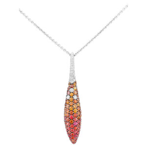 Salavetti necklace in 18k white gold