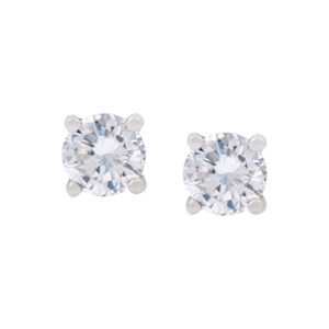 Round Diamond Studs with a total carat weight of .77 (H-I color, I-Clarity)