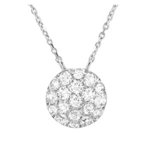 Diamond necklace in 18k white gold