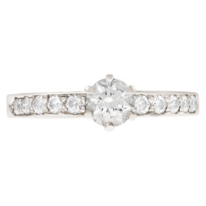 Tiffany & Co platinum ring with diamonds