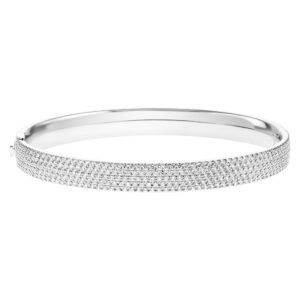 Tiffany & Co Metro diamond bangle in 18k white gold