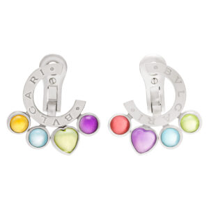 Bvlgari Allegra earrings Colour Collection in 18k white gold