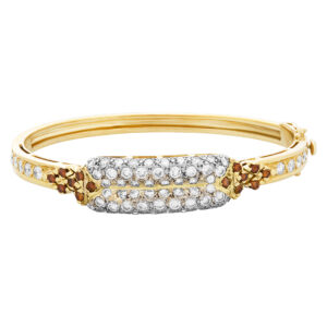 Bangle bracelet In 18K and diamonds