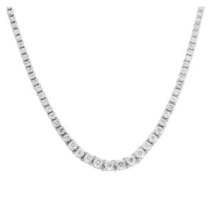 Rivera necklace in 14k white gold and diamonds