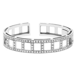 Bangle in 18K white gold with approx. 2.0 cts in diamonds