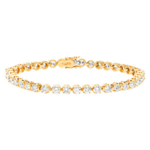 Diamond line bracelet with approx 4.8 ct in diamonds