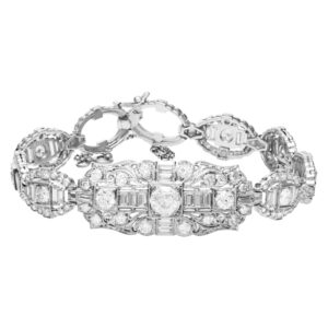 Vintage Diamond and Platinum bracelet with app 6.5cts in diamonds