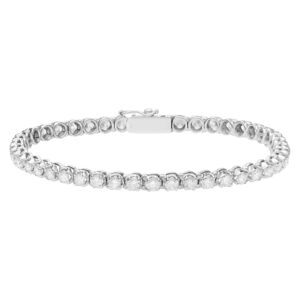 Diamond tennis bracelet in 18k white gold approx. 5.40 cts in diamonds