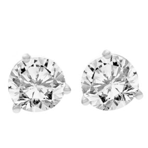 GIA Certified Round Diamond Studs 1.31 J Color VVS2 Clarity 1.44cts I Color VVS2 Clarity