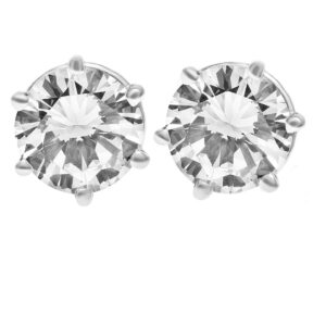 GIA certified diamond studs 1.16cts (I color, VS2 clarity) 1.12cts (K, VVS1)