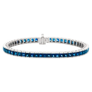 Sapphire Bracelet in 18k white gold