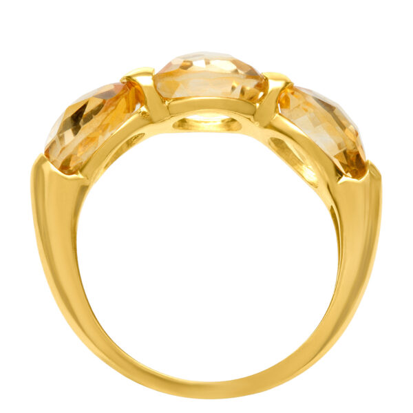 Citrine quartz ring in 18k