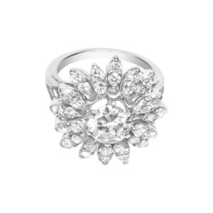 GIA certified diamond 0.95  E color, SI1 clarity. Set in a platinum earring stud