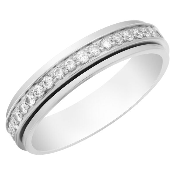 Piaget Diamond eternity Band and Ring 18k white gold. 1.00 cts in diamond. Size 8.75