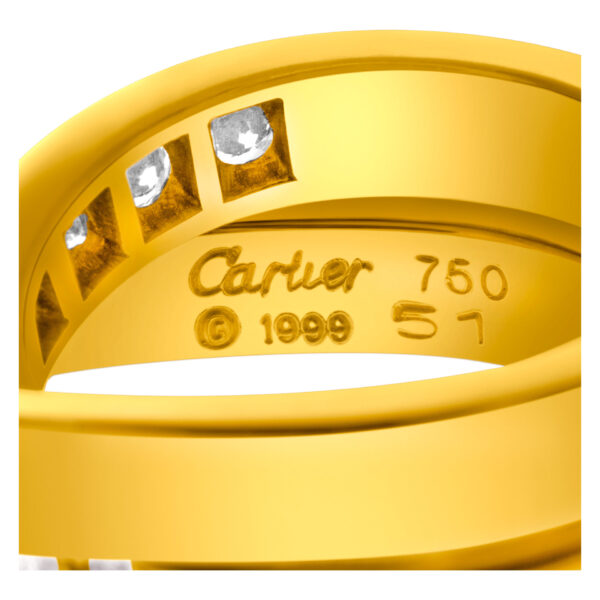 Cartier Nouvelle Vague Crossover diamond ring in 18k. 1.10 carats in diamonds