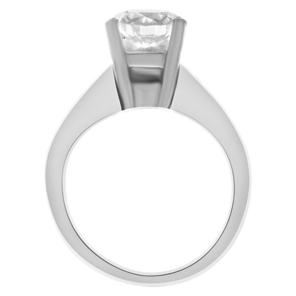 GIA certified round brilliant cut 1.14 carat D color, VS2 clarity diamond ring