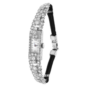 Platinum and diamond cocktail watch with over 3.0cts