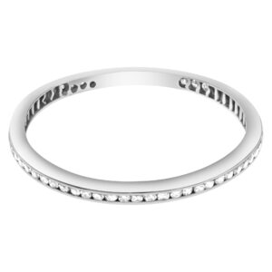 Diamond Eternity Band and Ring set in platinum. Size 9.75