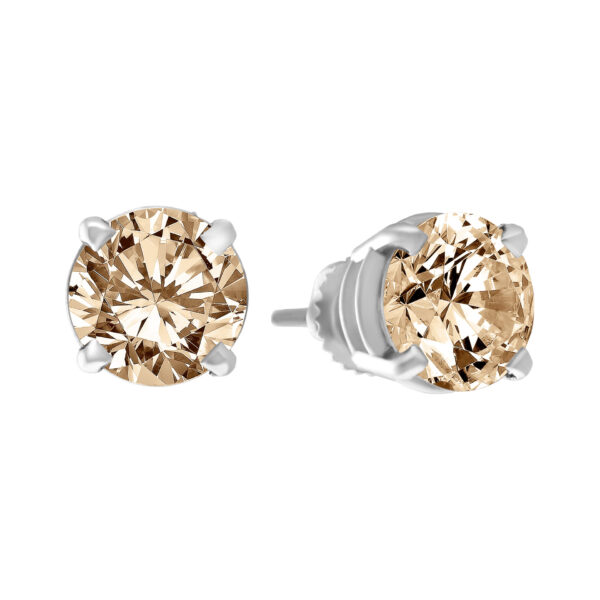 Gorgeous Diamond studs set in 14k white gold. 4.00 carats