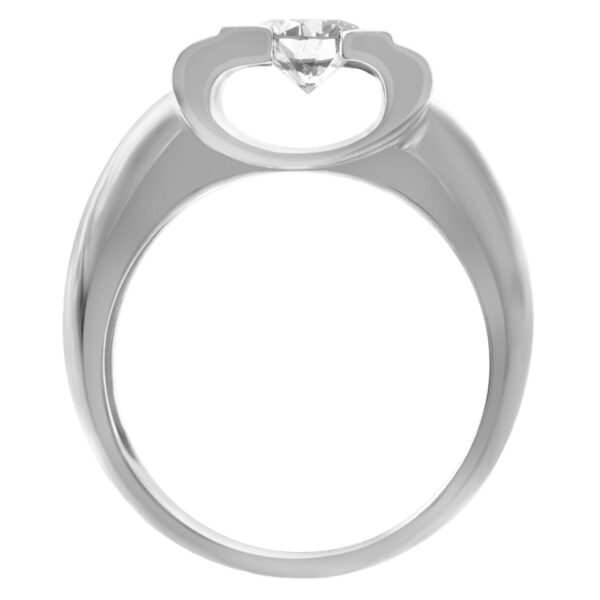 18k white gold diamond ring. 0.75 carat round diamond. (H color, VS2 clarity)