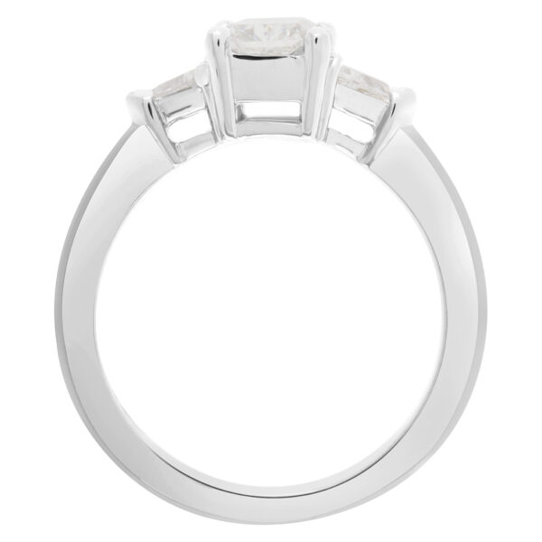 GIA certified cut-cornered rectangular modified brilliant diamond 1 carat (F color, VS2 clarity) ring